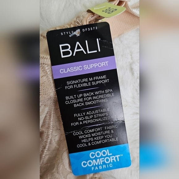 Bali Wire-Free Bra Double Support M-Frame Cushion Flex Fit 36B | style 3372 - Picture 8 of 9